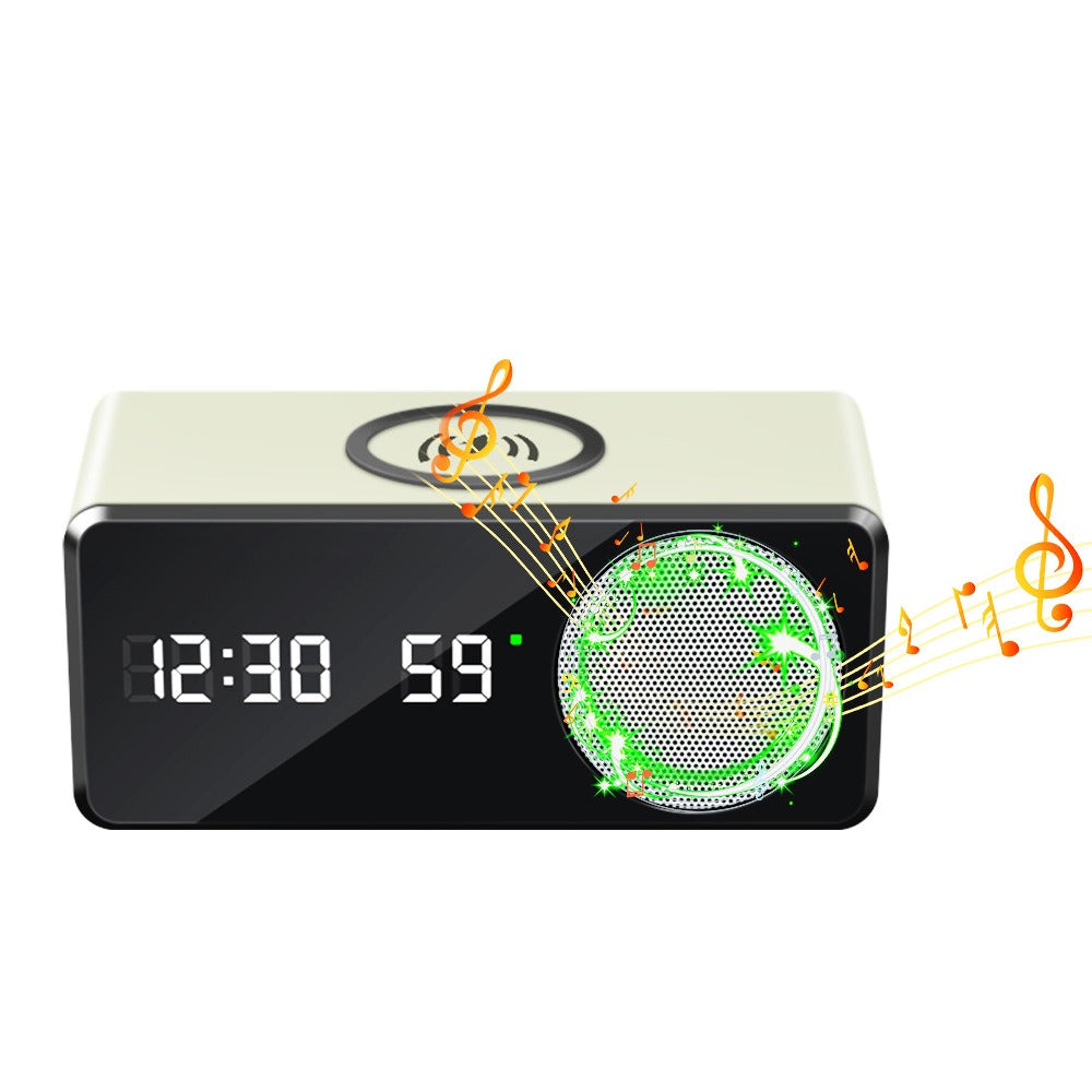 Enceinte Bluetooth avec horloge et charge sans fil