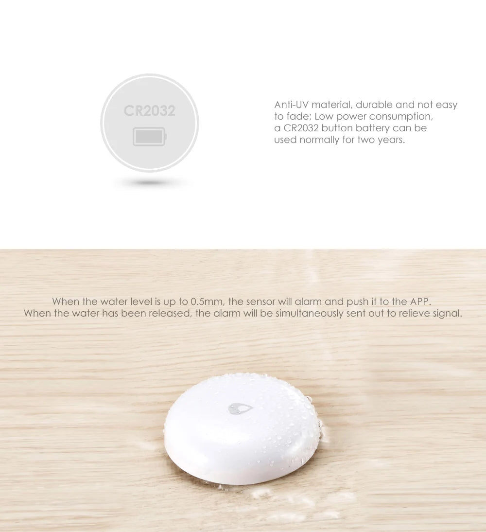 Détecteur de fuite d’eau Aqara Zigbee – Lots de 3 ou 4