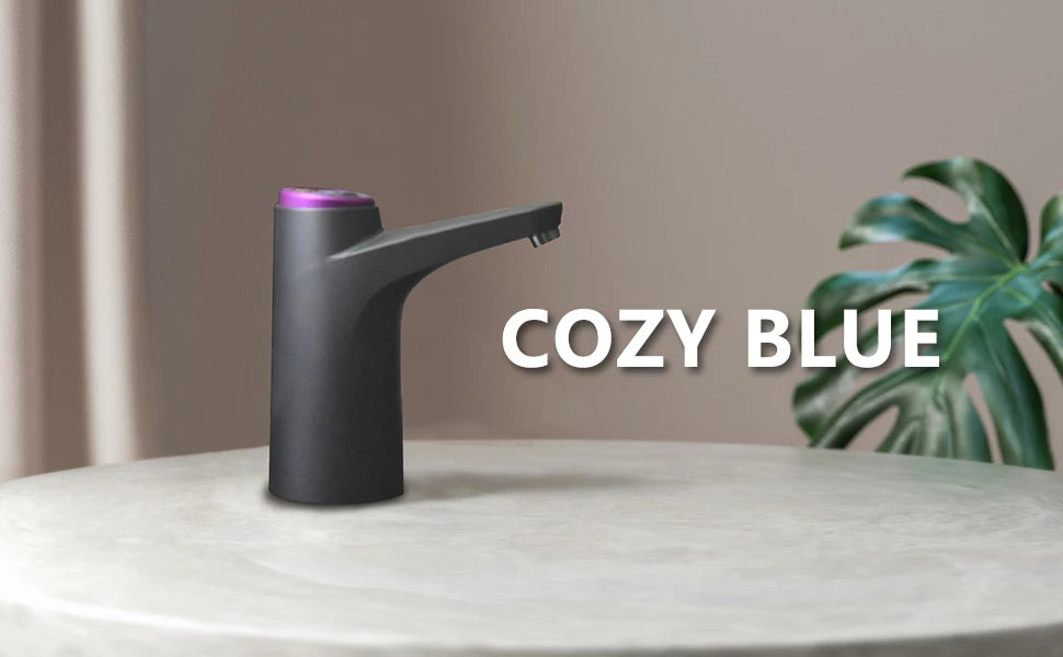Pompe électrique pour bonbonne d’eau rechargeable USB – Noire