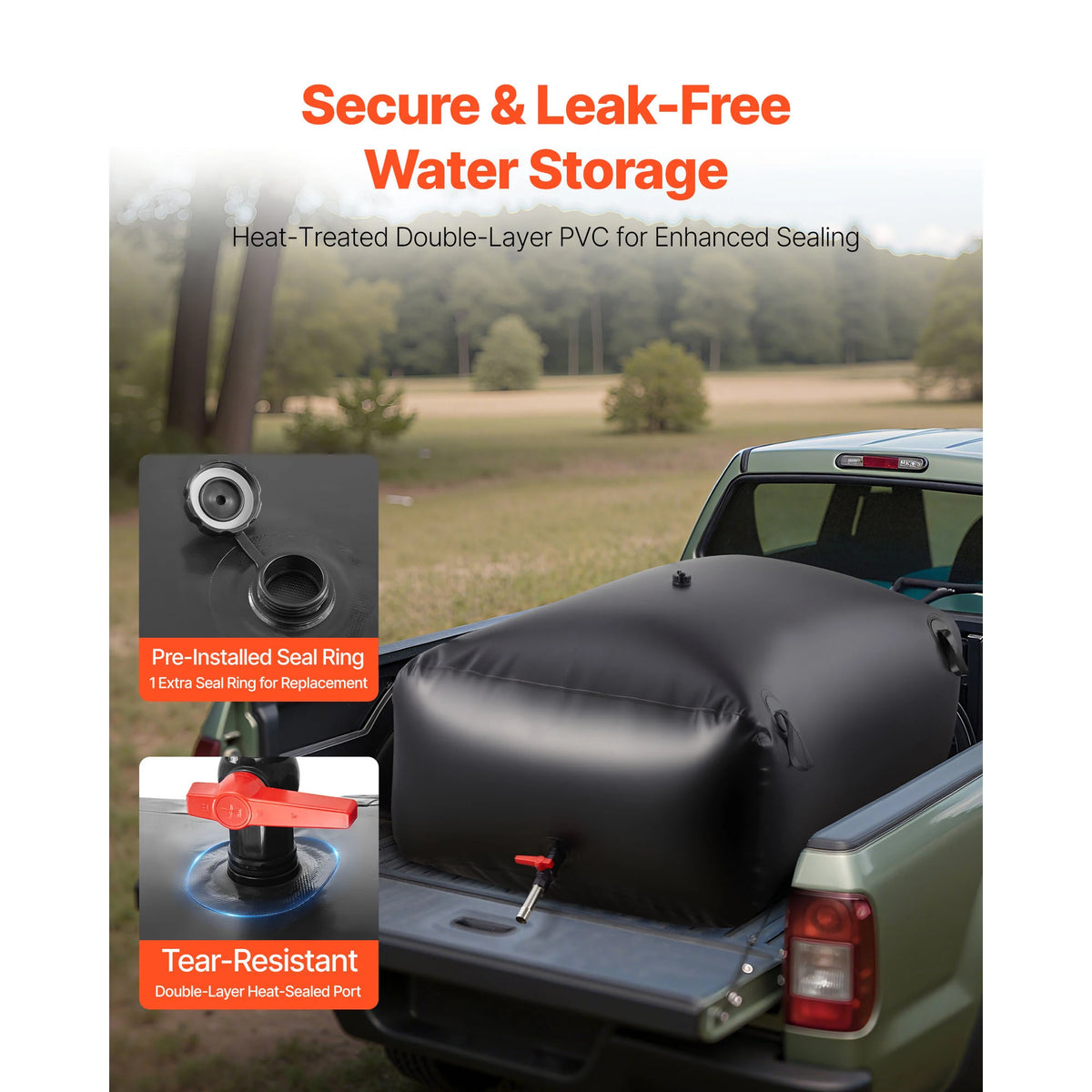 Réservoir d’eau souple pliable SucceBuy, de 113 à 1 000 L - APPRO-DISTRI