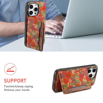 Coque iPhone motif totem avec porte-cartes et support