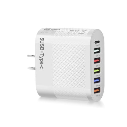 Chargeur secteur 6 ports : 5 USB et 1 USB-C