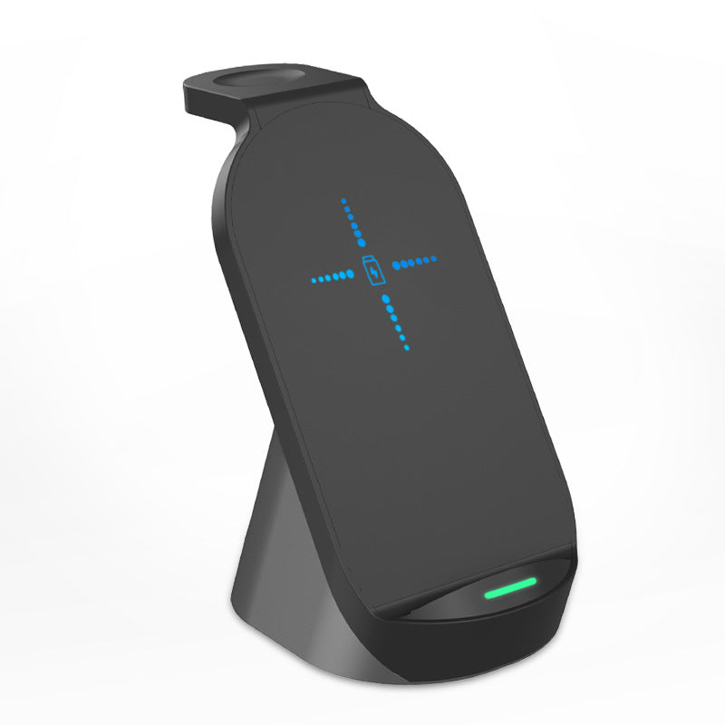 3-In-1 Wireless Charger For Apple Mobile Phone Watch Headset Vertical Wireless Charging Three-In-One Fast Charge