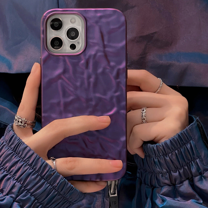 Coque motif origami métallisé pour iPhone et Huawei
