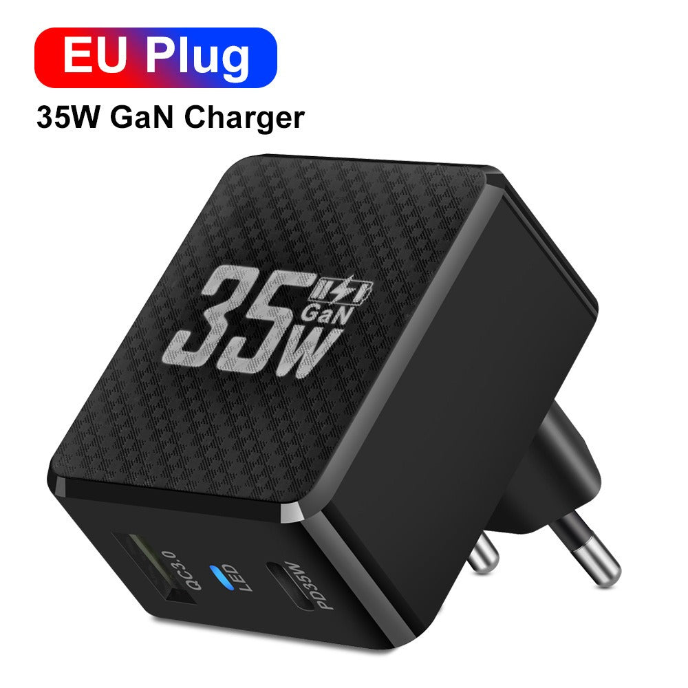 Gallium Nitride GaN35W Fast Charging Head QC3.0 Charger