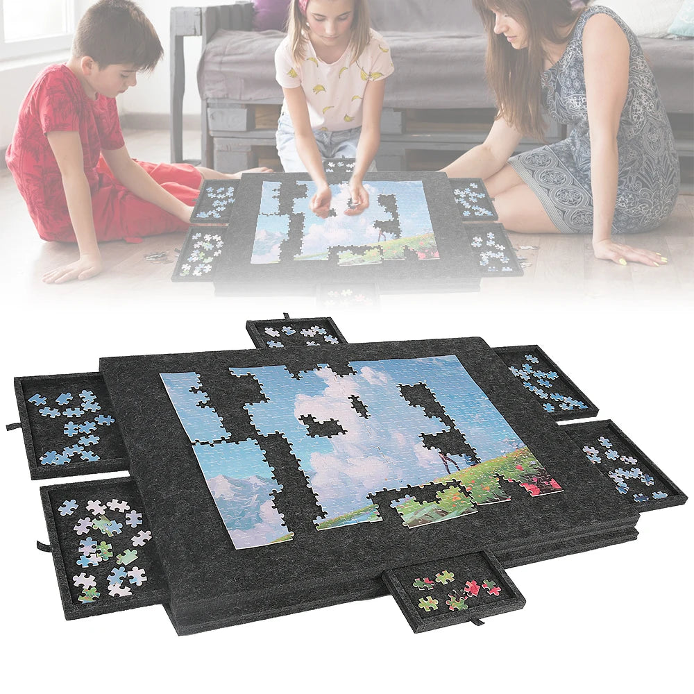 Table de puzzle 1 000 pièces avec 6 tiroirs de tri