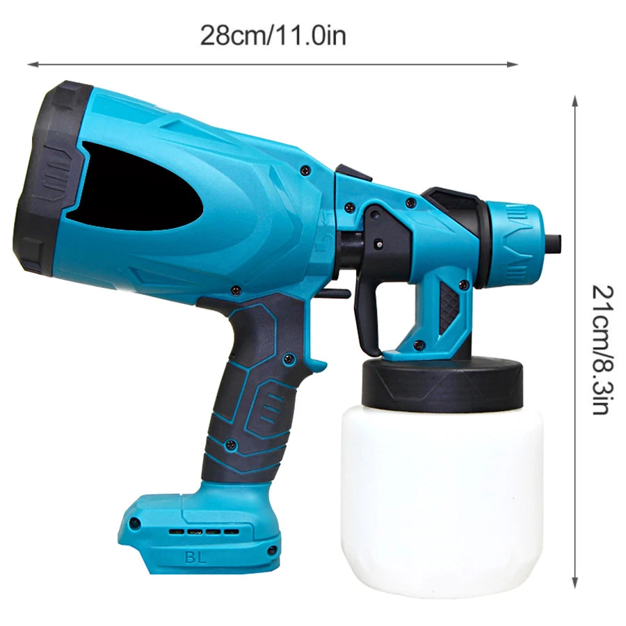Pulvérisateur de peinture sans fil 800 ml, batterie 18 V