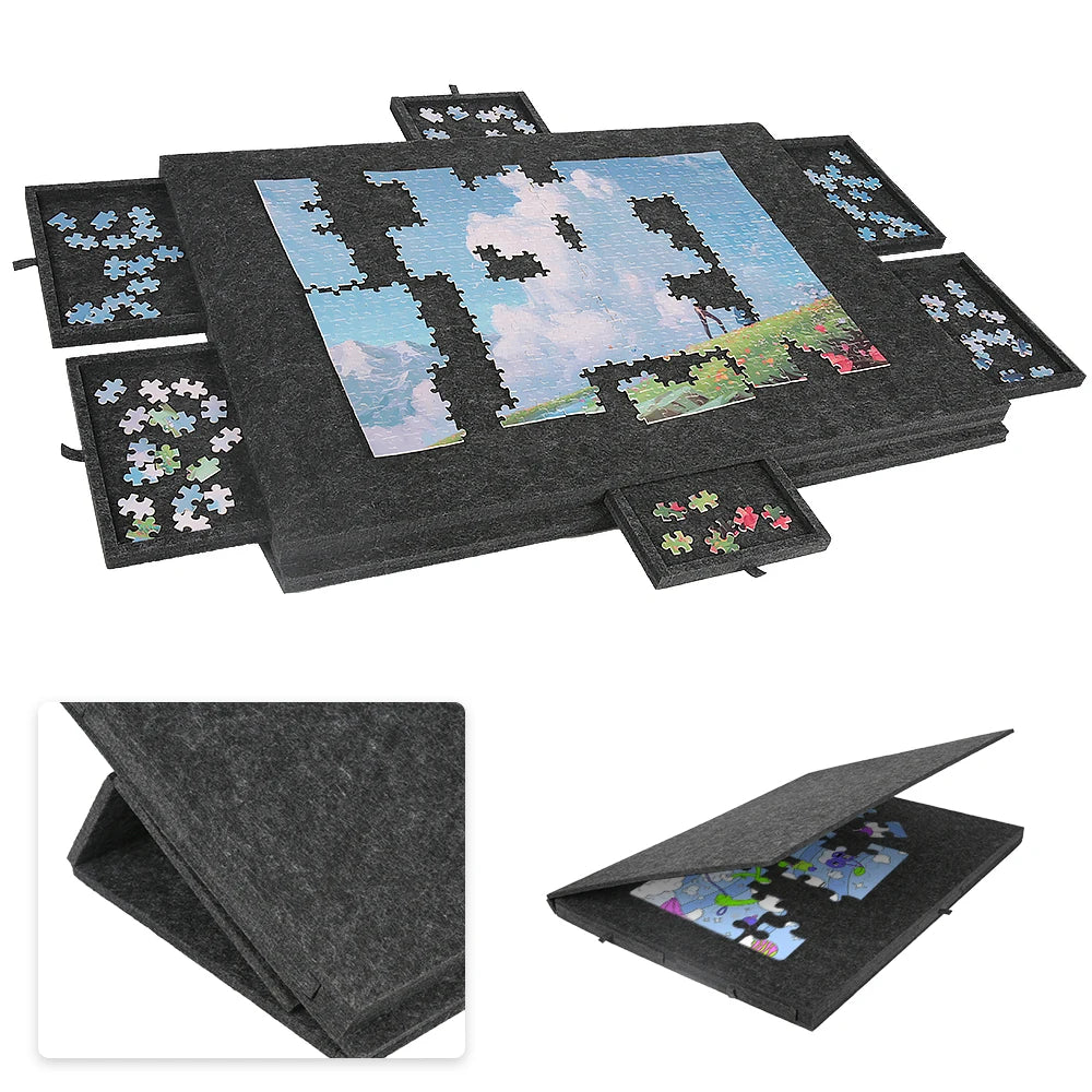 Table de puzzle 1 000 pièces avec 6 tiroirs de tri