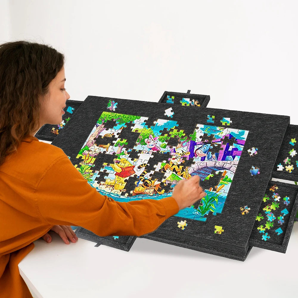 Table de puzzle 1 000 pièces avec 6 tiroirs de tri