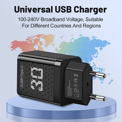 Mobile phone charger 2.4A PD+2 USB charging head Travel charging head
