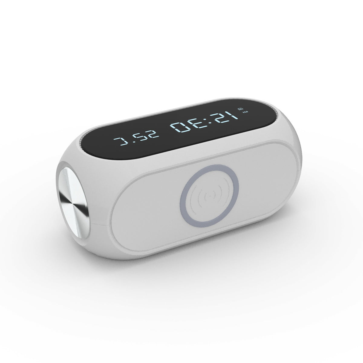 Chargeur sans fil 15 W avec horloge, réveil et thermomètre