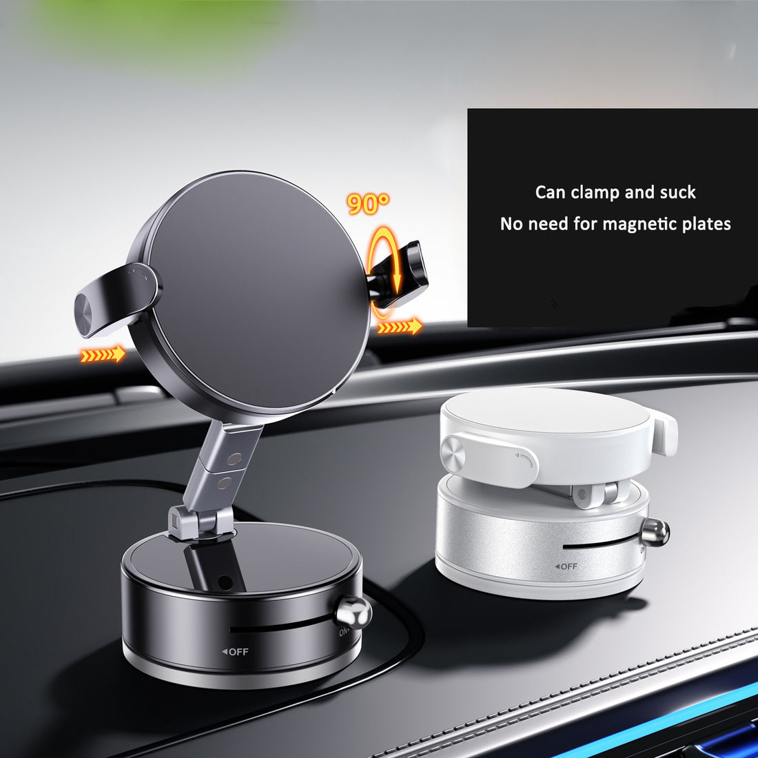 Support téléphone magnétique à ventouse sous vide