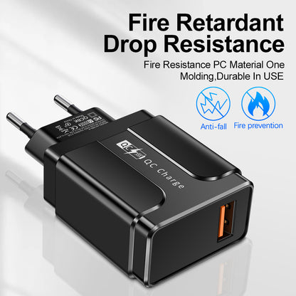 Chargeur secteur pour téléphone, prises EU, US ou UK