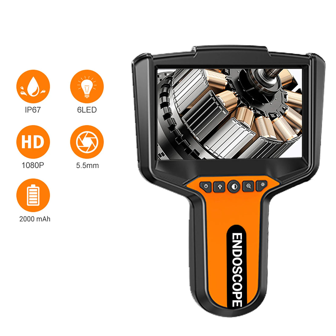 Caméra d’inspection G50 5,5 mm avec écran 5 pouces