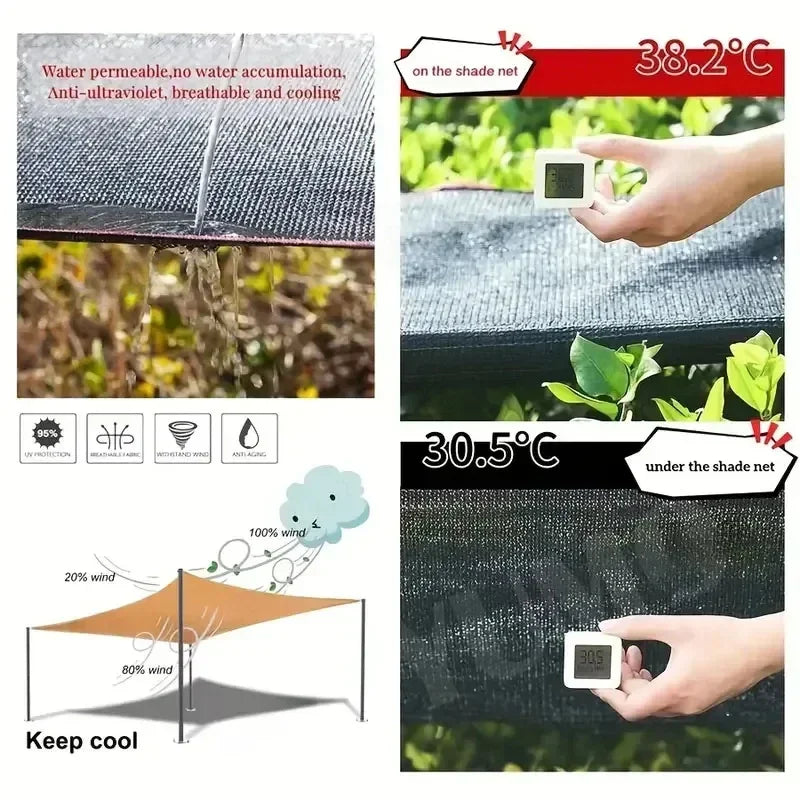 Filet d’ombrage en PEHD pour jardin, terrasse et serre - APPRO-DISTRI