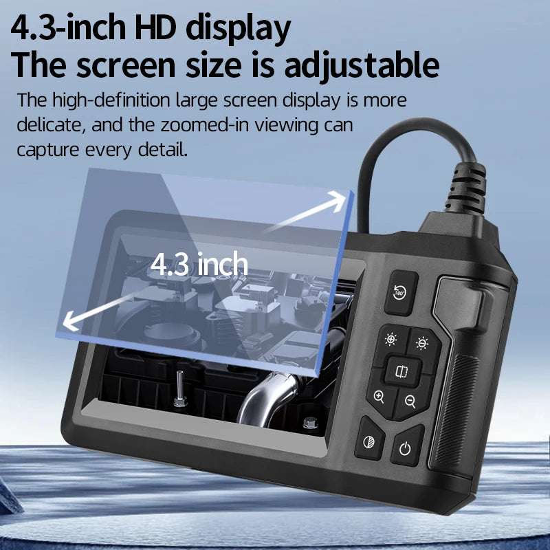Caméra d’inspection HD810 1080p avec écran 4,3 pouces