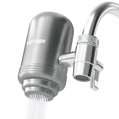 Filtre à eau pour robinet à charbon actif – Gris clair