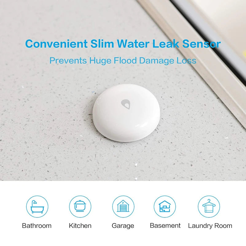 Détecteur de fuite d’eau Aqara Zigbee – Lots de 3 ou 4