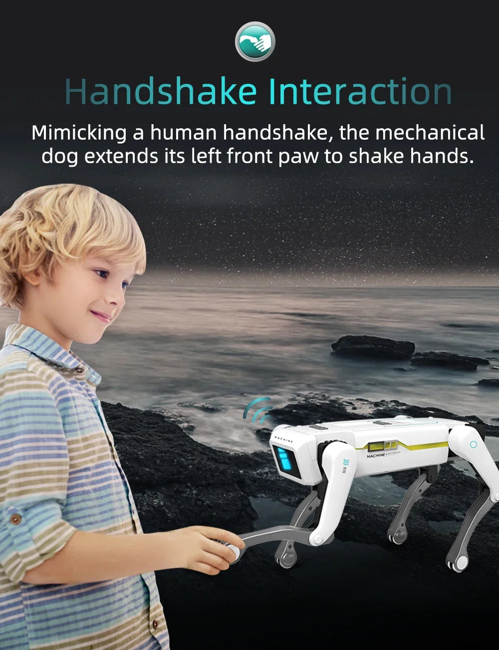 Chien robot télécommandé intelligent Teeggi