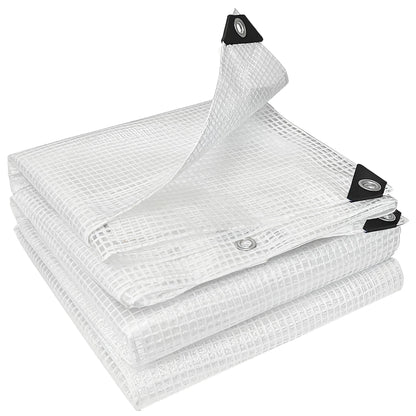 Bâche imperméable blanche Outsunny 6 × 4 m, 140 g/m² - APPRO-DISTRI