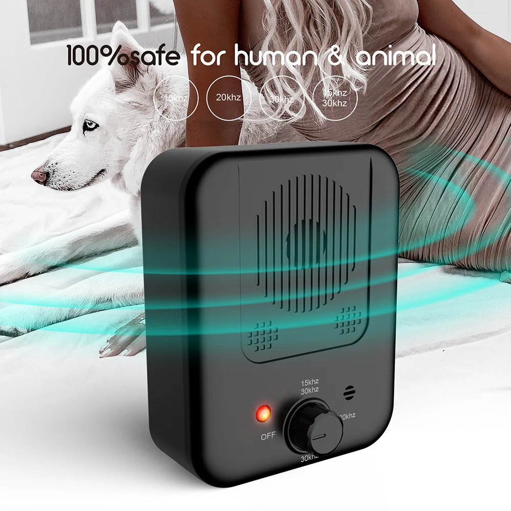 Dispositif anti-aboiement à ultrasons pour chien
