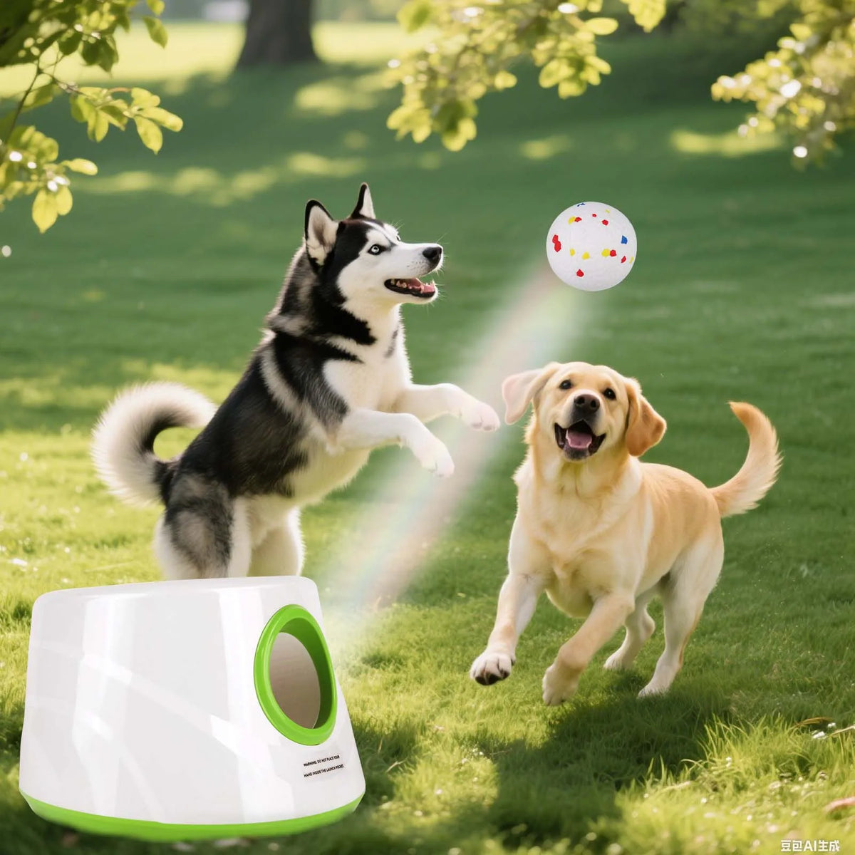 Lanceur automatique de balles pour chien rechargeable