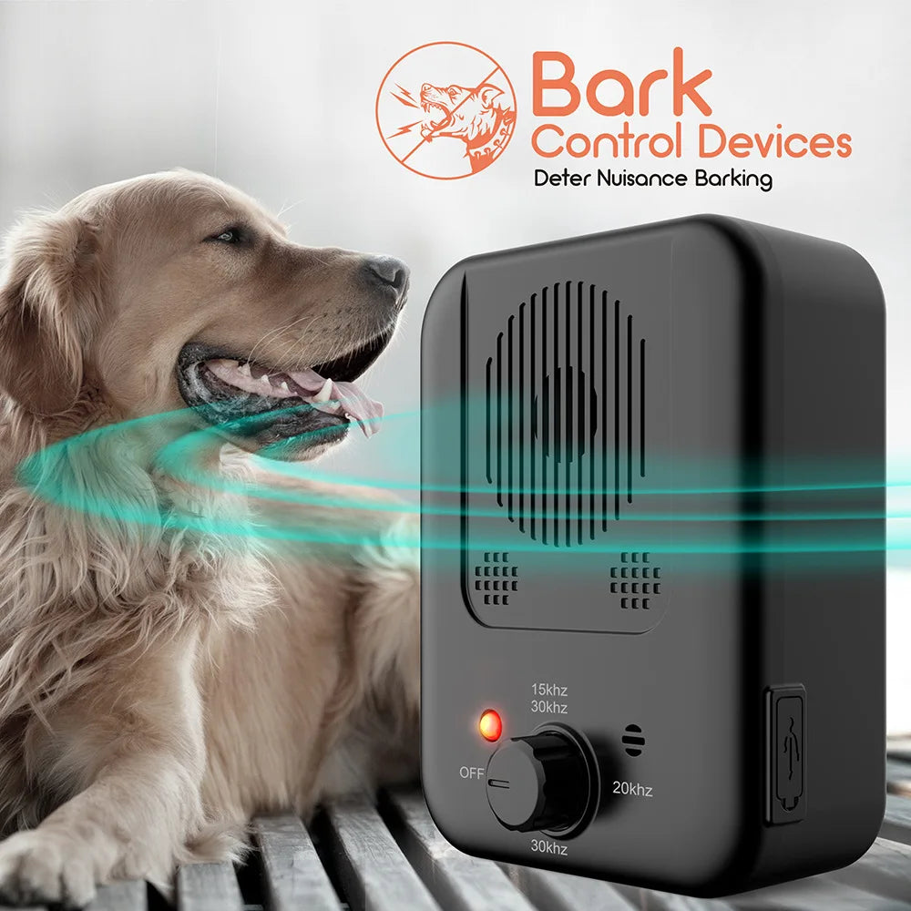 Dispositif anti-aboiement à ultrasons pour chien