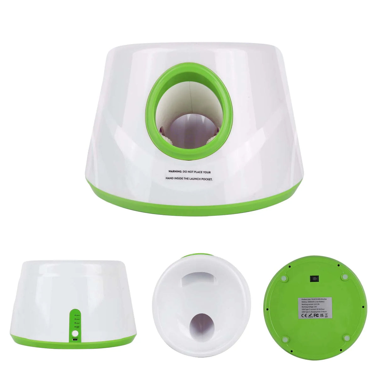 Lanceur automatique de balles pour chien rechargeable