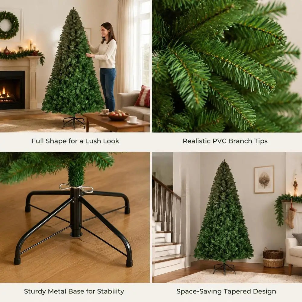 Sapin de Noël artificiel 220 cm – 1 346 pointes et pied métal - APPRO-DISTRI