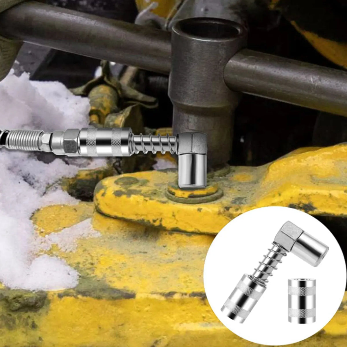 Pompe à graisse manuelle 8 000 PSI avec flexibles et embouts