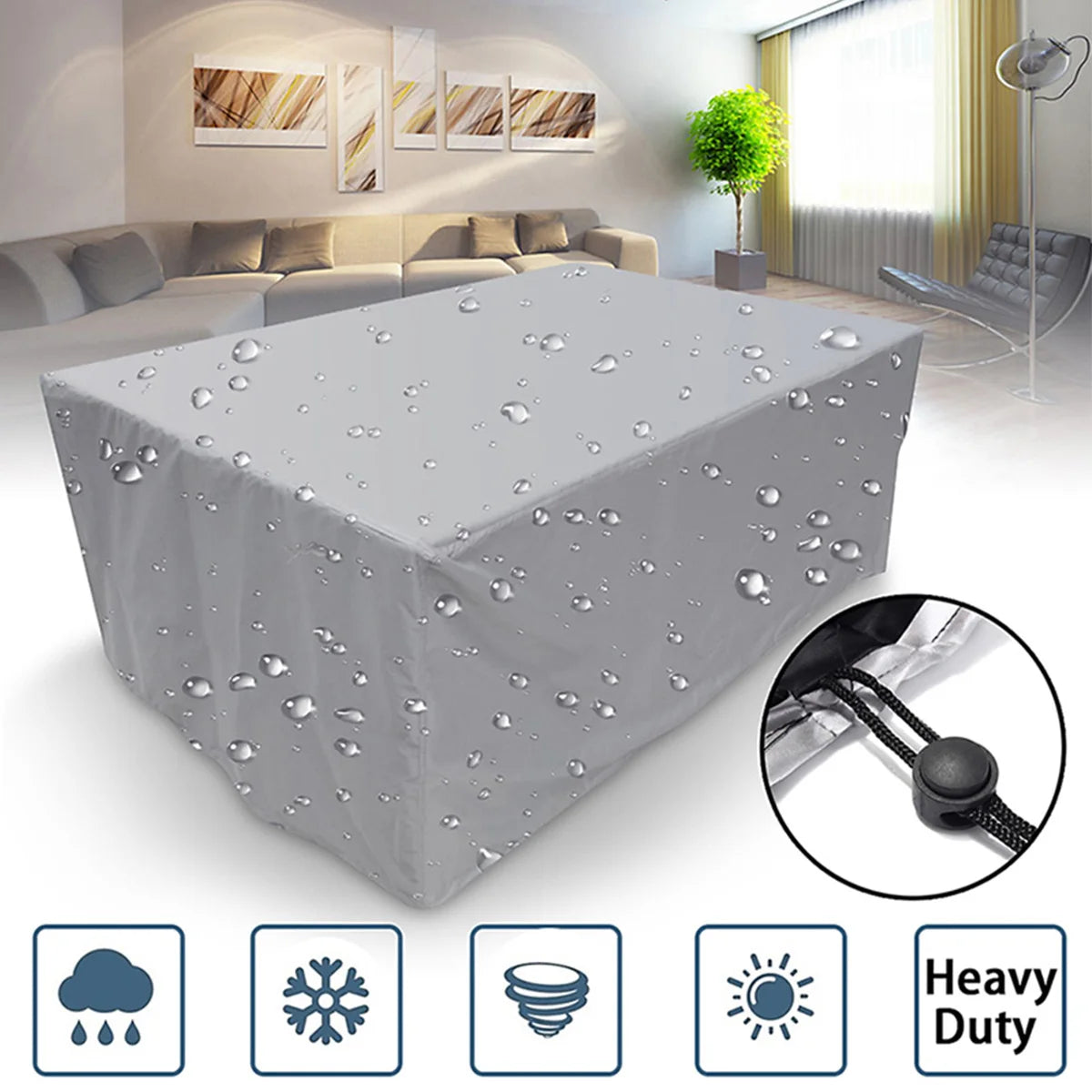 Housse imperméable pour mobilier de jardin – plusieurs tailles - APPRO-DISTRI