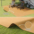 Tapis de camping respirant 3 × 6 m en PEHD – sable - APPRO-DISTRI