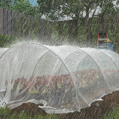 Bâche imperméable blanche Outsunny 6 × 4 m, 140 g/m² - APPRO-DISTRI