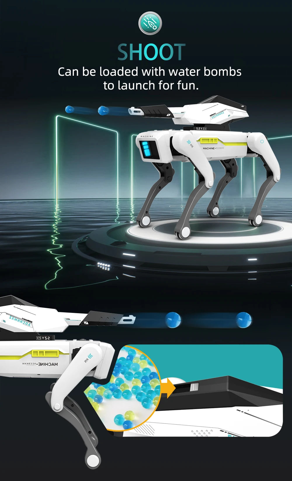 Chien robot télécommandé intelligent Teeggi