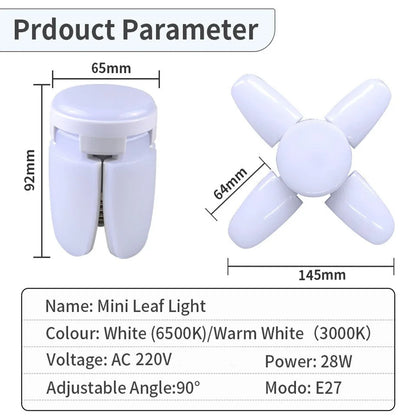 Ampoule LED pliable E27 28 W – Blanc froid