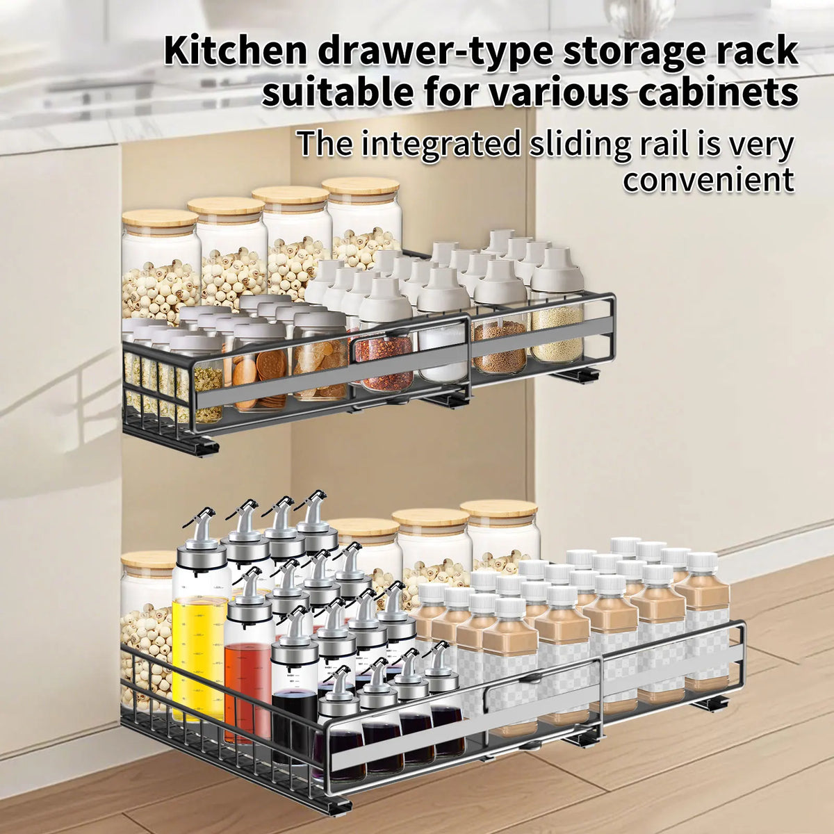 Organiseur de tiroir extensible 2 niveaux, 31 à 51 cm