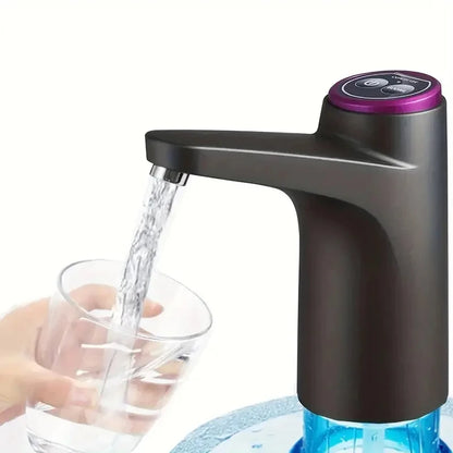 Pompe électrique pour bonbonne d’eau rechargeable USB – Noire