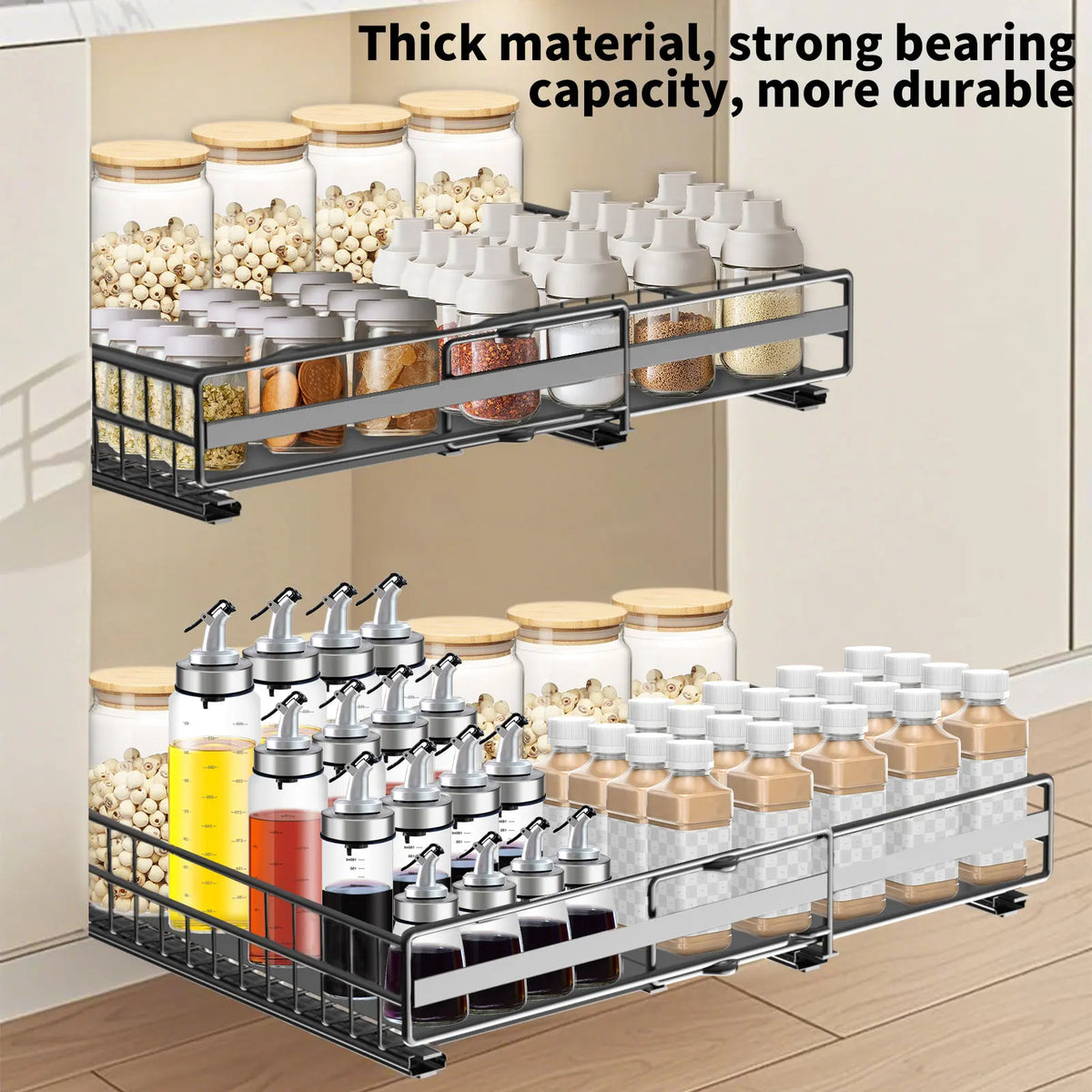 Organiseur de tiroir extensible 2 niveaux, 31 à 51 cm