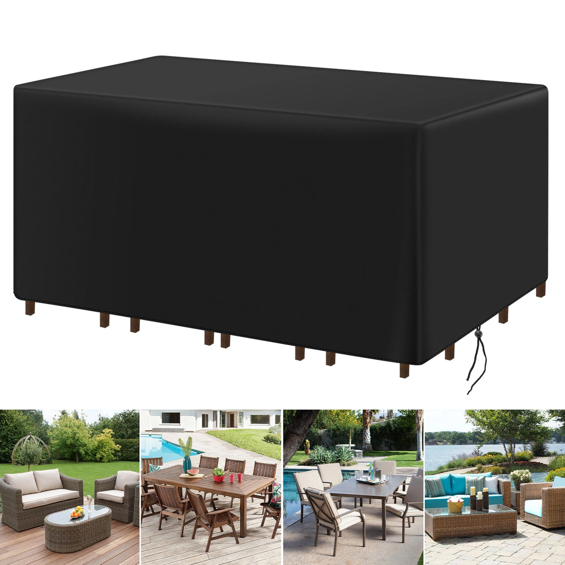 Housse imperméable pour mobilier de jardin – plusieurs tailles - APPRO-DISTRI