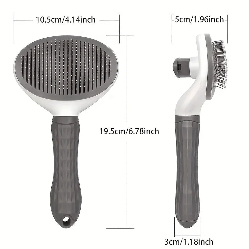 Brosse autonettoyante pour chien et chat