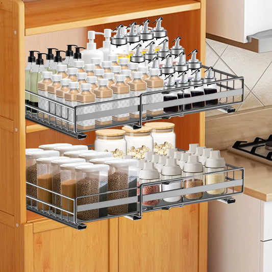Organiseur de tiroir extensible 2 niveaux, 31 à 51 cm