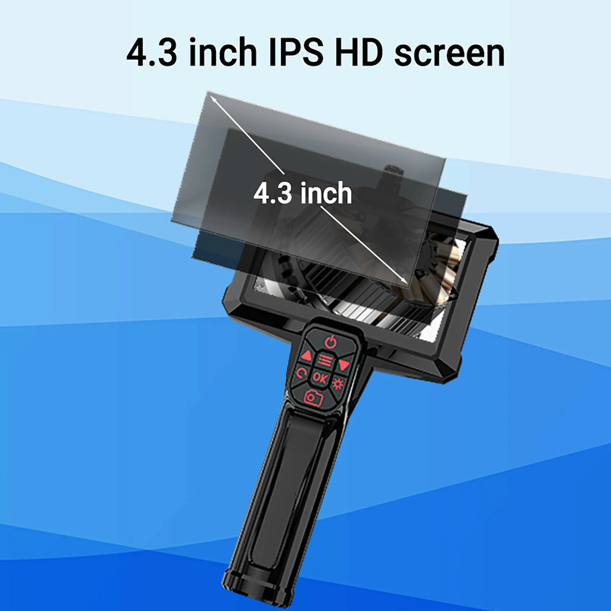 Caméra d’inspection P320 8 mm avec écran et photos/vidéos
