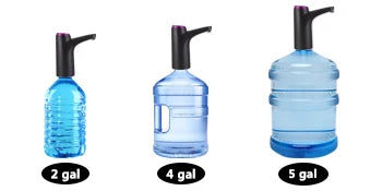 Pompe électrique pour bonbonne d’eau rechargeable USB – Noire