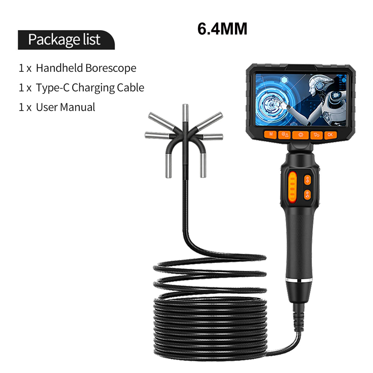 Caméra d’inspection C43 – Câble 1 m, plusieurs versions