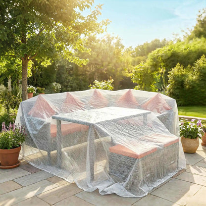 Bâche imperméable blanche Outsunny 6 × 4 m, 140 g/m² - APPRO-DISTRI