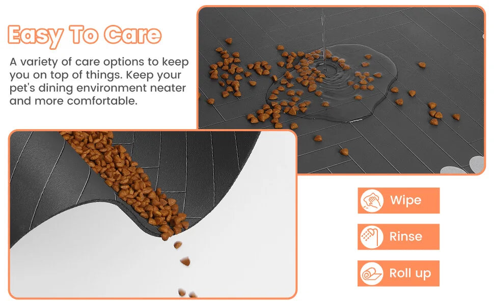 Tapis absorbant antidérapant pour gamelles