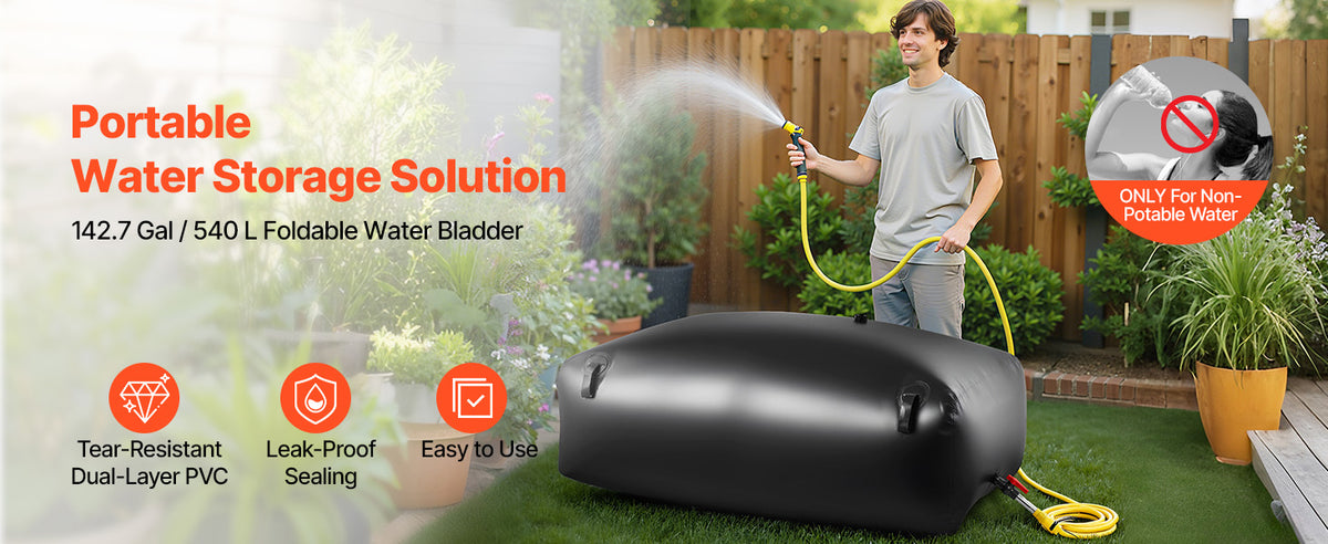 Réservoir d’eau souple pliable SucceBuy, de 113 à 1 000 L - APPRO-DISTRI
